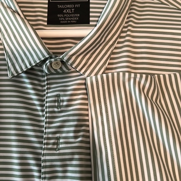 Jos A Bank Traveler Tailored Fit 4XLT performance fabric polo shirt - Picture 5 of 8